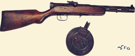 пистолет-пулемет ППД-34 Дегтярев 