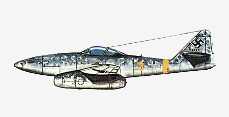 Самолет истребитель Messerschmitt Me.262.