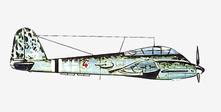 Самолет истребитель Messerschmitt Me.410 «Hornisse».