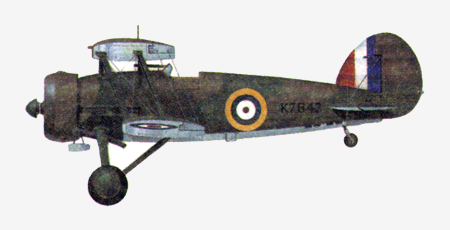 Самолет истребитель Gloster SS.18 «Gauntlet»