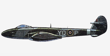 Самолет истребитель Gloster G.41 «Meteor»