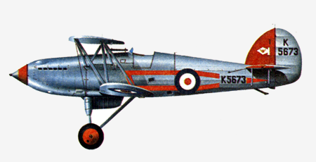 Самолет истребитель Hawker «Fury»