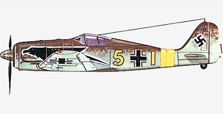 Самолет истребитель Focke-Wulf Fw.190.