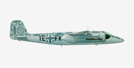 Самолет истребитель Focke-Wulf Ta.154.