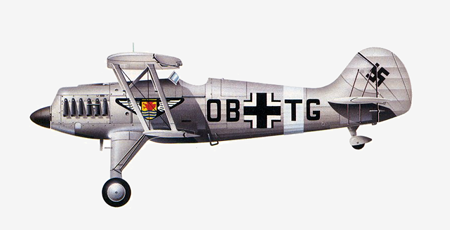 Самолет истребитель Heinkel Не.51.