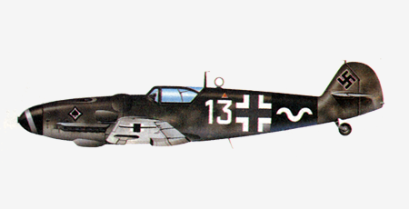 Самолет истребитель Messerschmitt Bf.109.