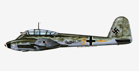 Самолет истребитель Messerschmitt Me.210.