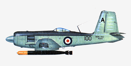 Самолет истребитель Blackburn B.37 «Firebrand»