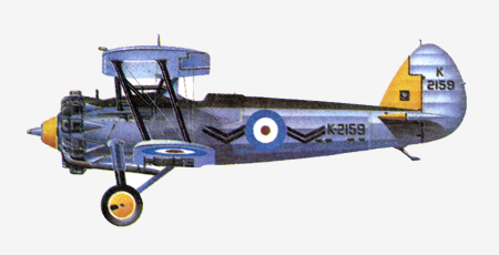 Самолет истребитель Bristol 105 «Bulldog»